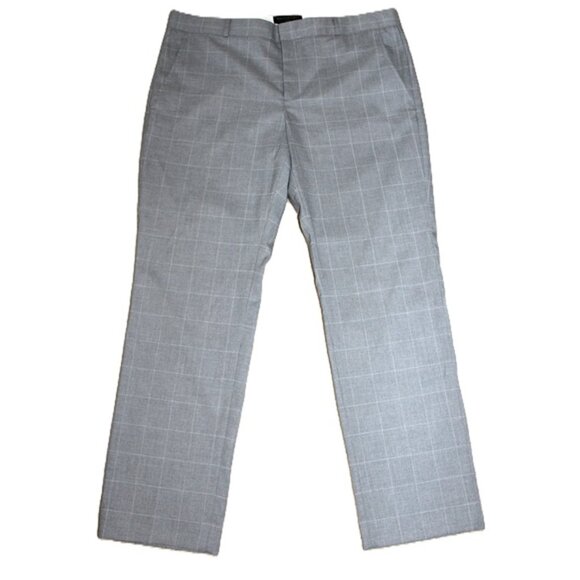 BANANA REPUBLIC *Like New* 2-Piece Tailored Pant Suit in Gray Geometric (Large) - Picture 2 of 14